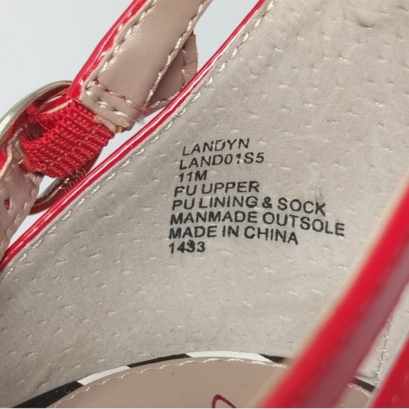 Betsey Johnson Red and Yellow Floral Heels - Picture 6 of 10